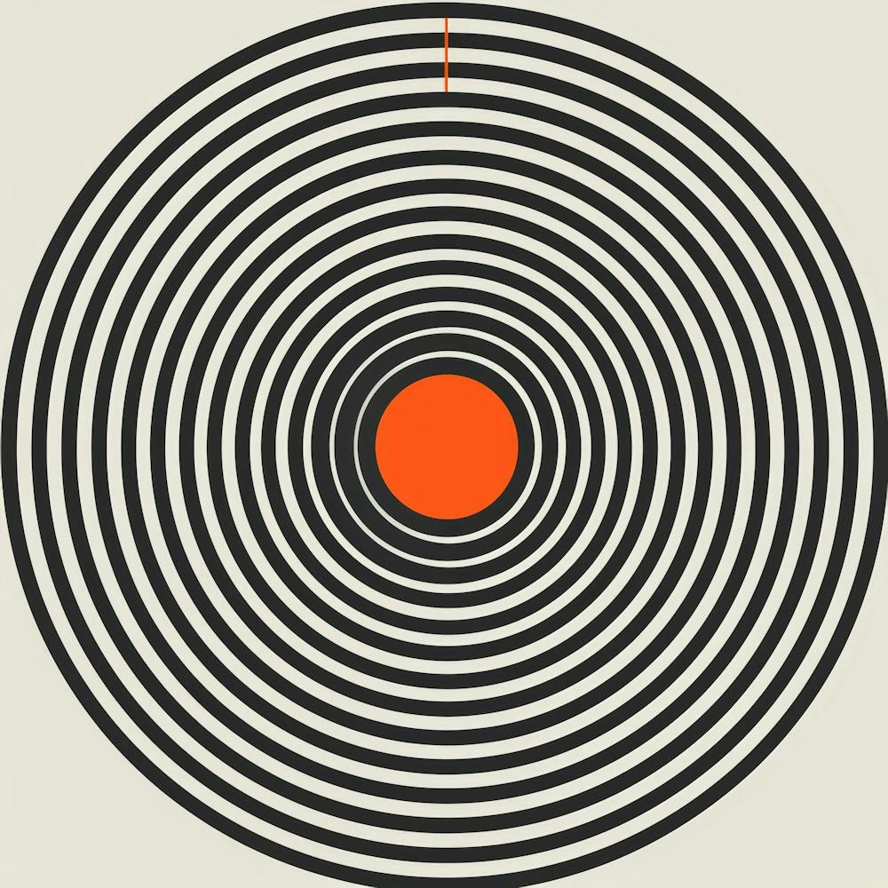 Circle With An Orange Center