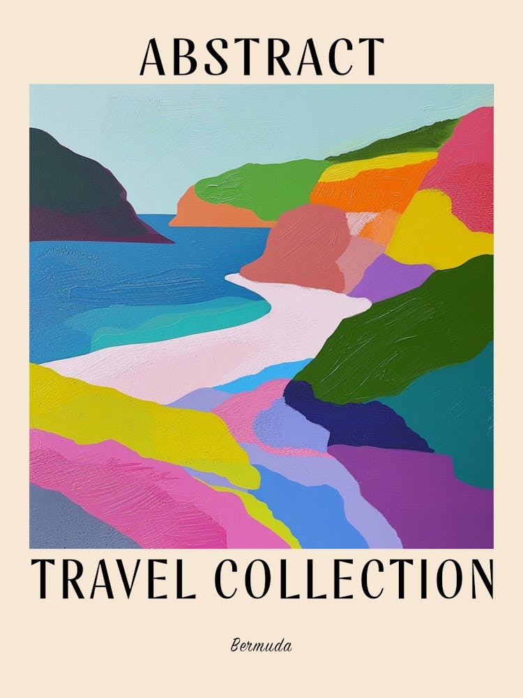 Abstract Travel Collection Poster Bermuda 1