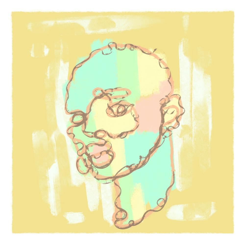 Portrait Of A Man, abstract, illustration, wall art