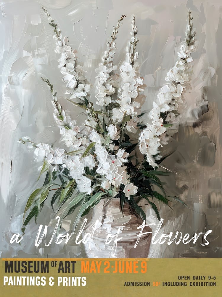 Un Monde de Fleurs, Exposition Van Gogh Muflier 1