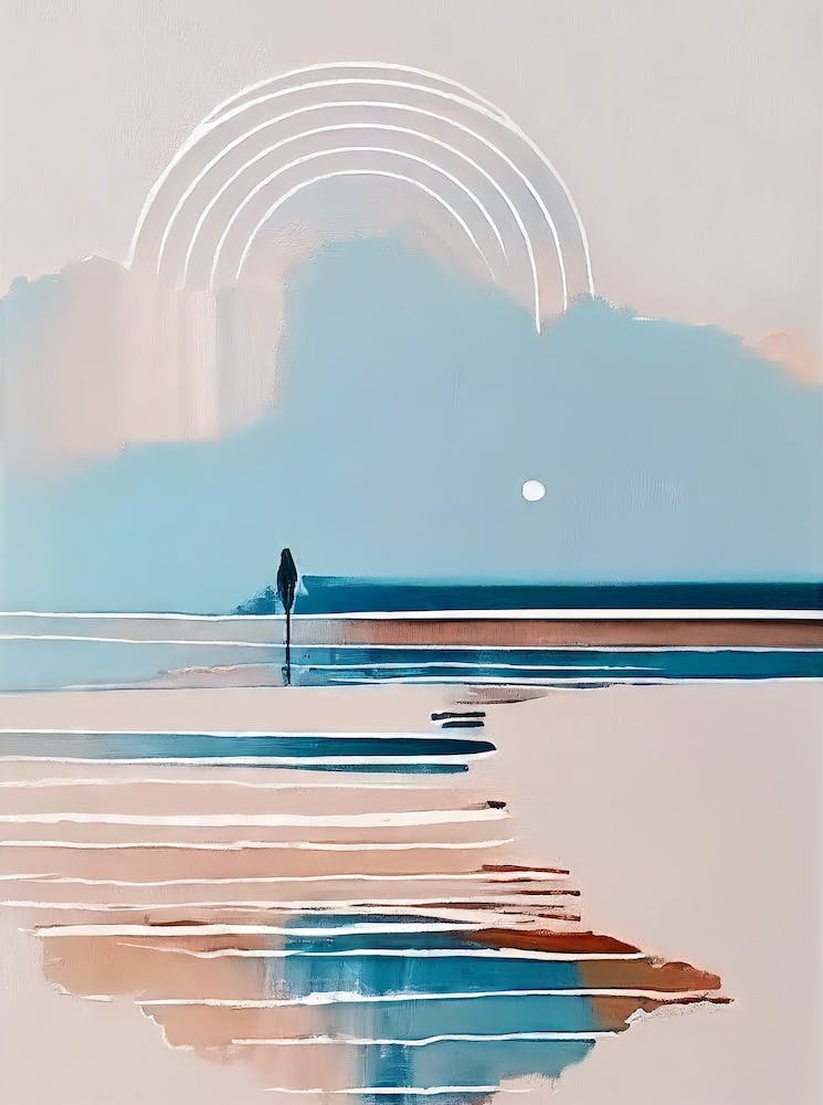 - Abstract Minimal Boho Beach 4