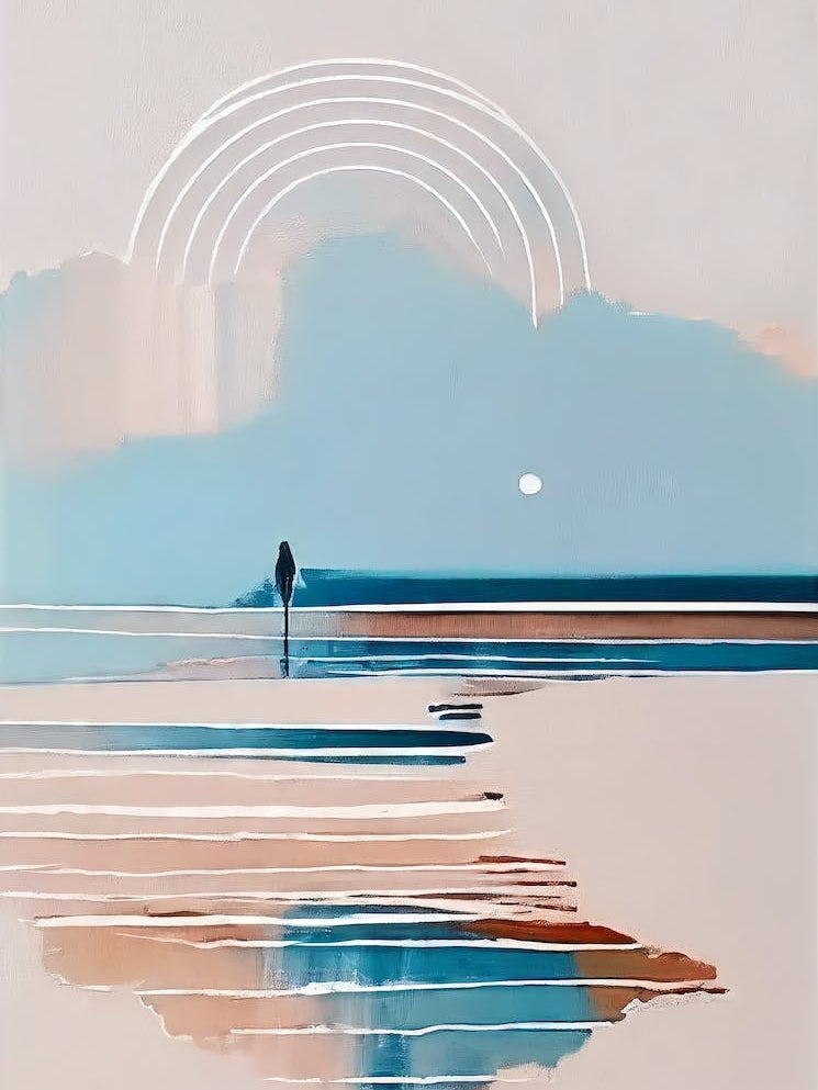 - Abstract Minimal Boho Beach 4