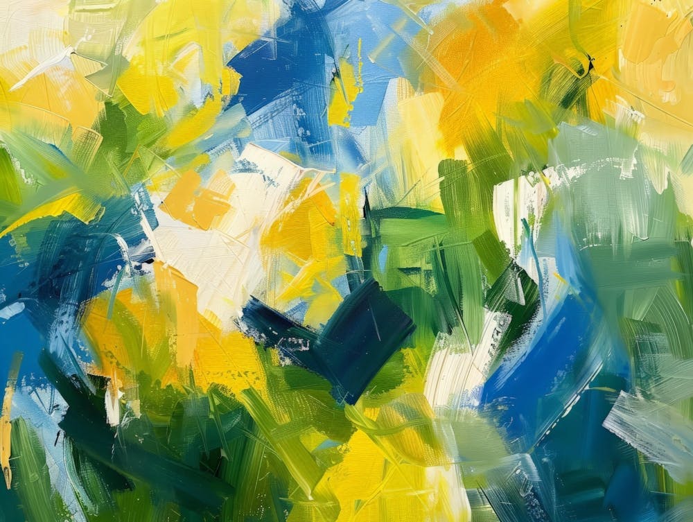 Abstract Of Yellow And Blue