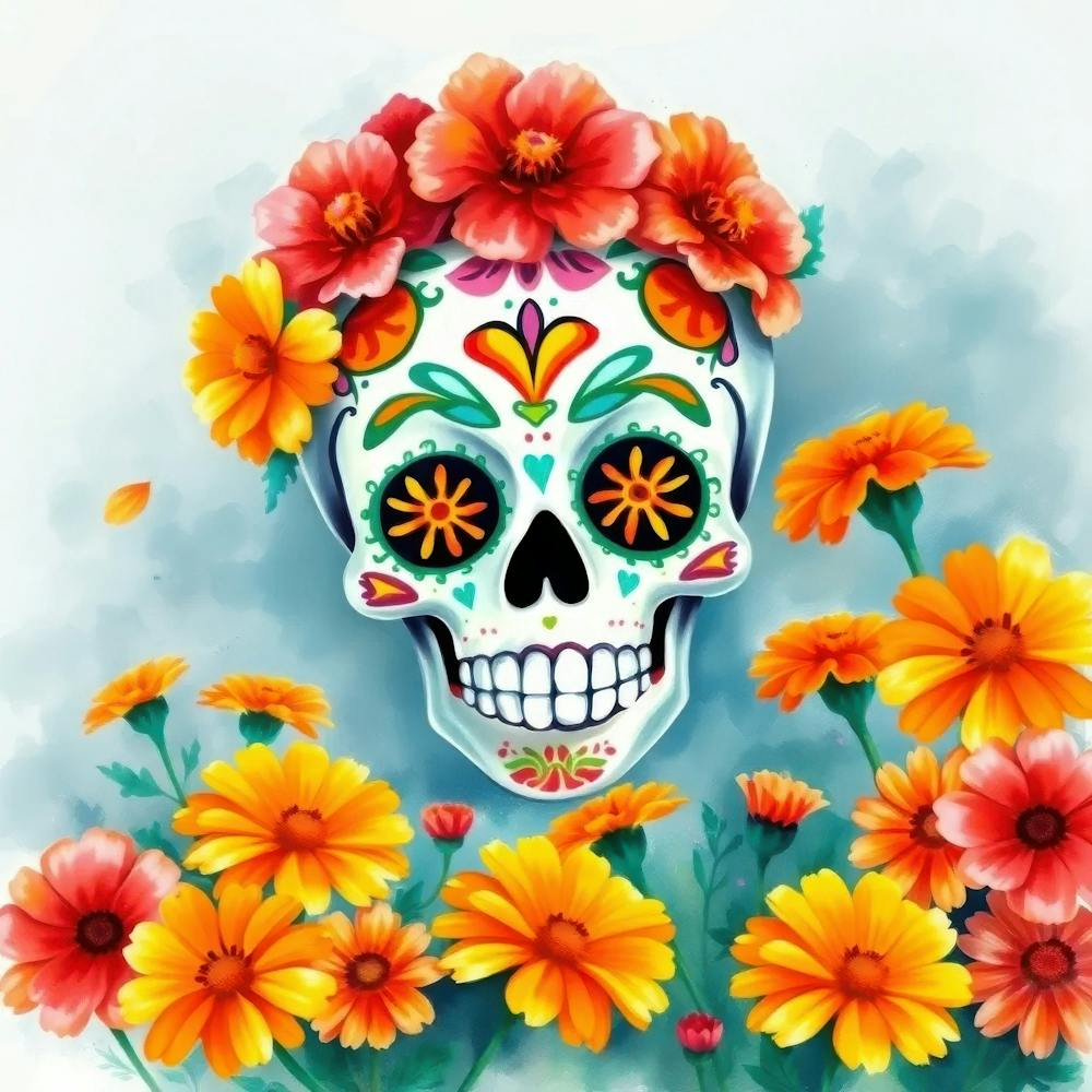 Day Of The Dead Skull 1