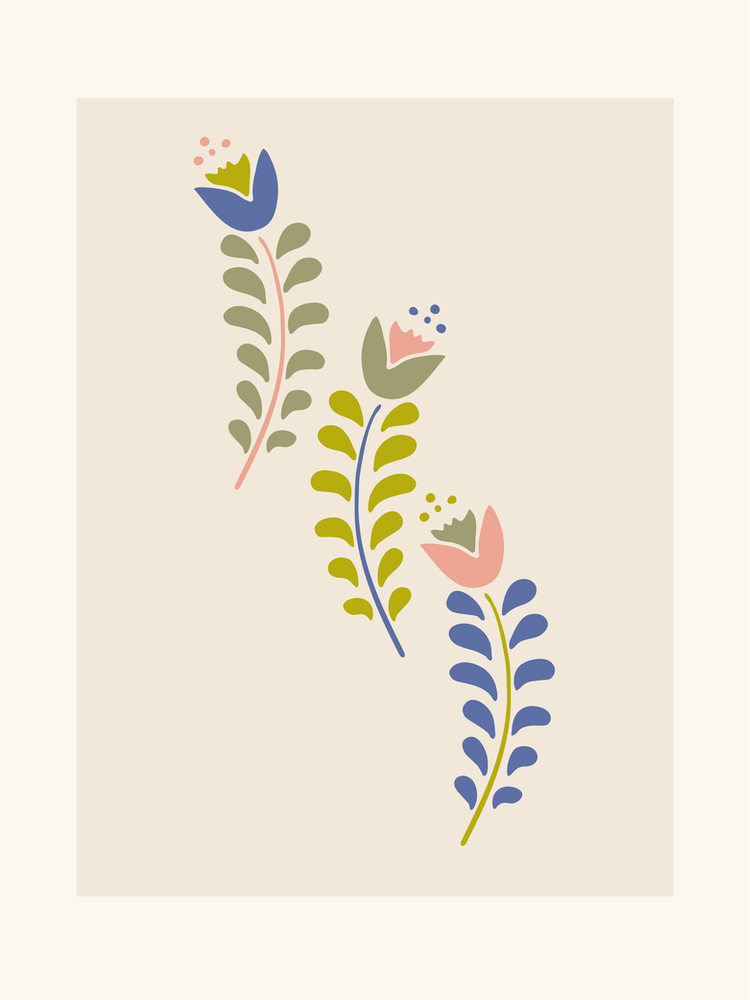Scandinavian Folk Flowers