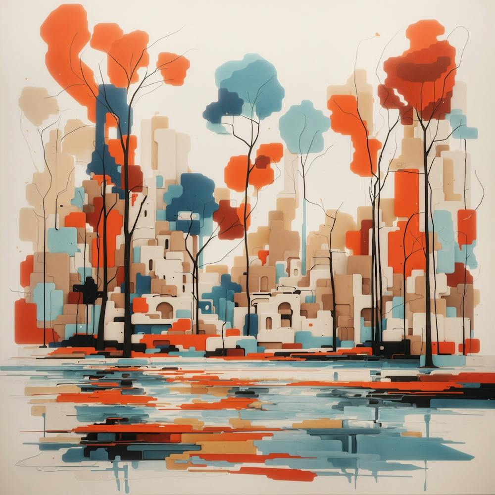 Abstract Depiction Of Kalemegdan Park