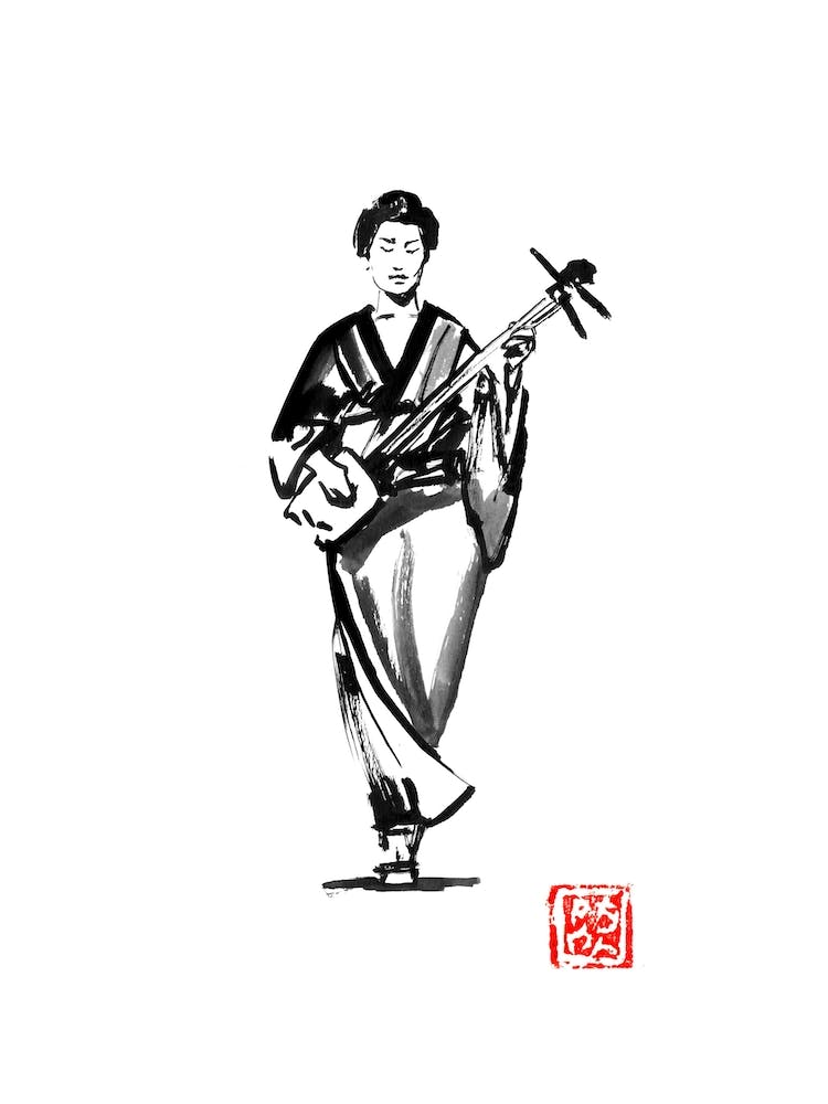 Walking Shamisen