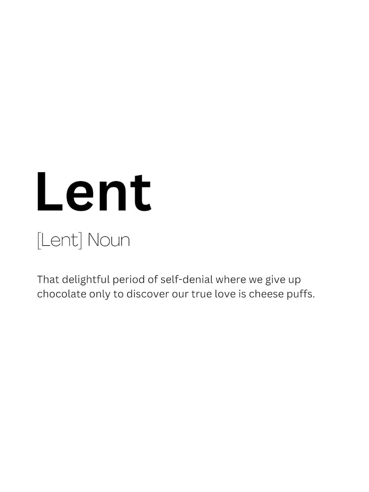 Lent Definition Meaning 1