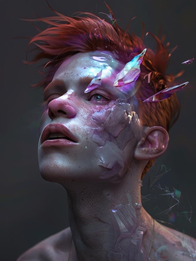 Man With A Broken Face