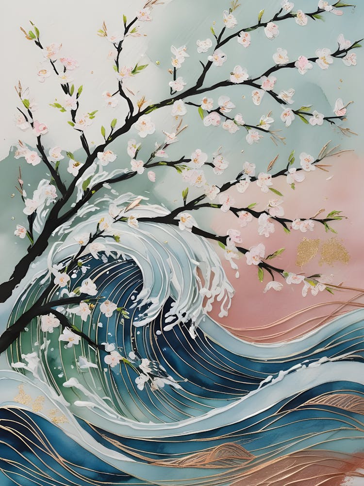 Cherry Blossom Wave