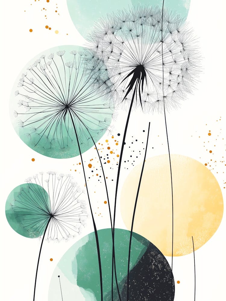 Dandelions nature art 2