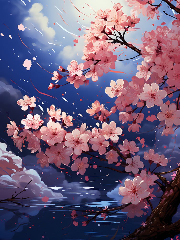 Beautiful Cherry Blossom Wall Art 3