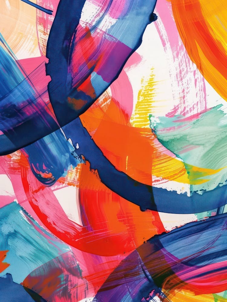 Rainbow Paint Brush Strokes 9