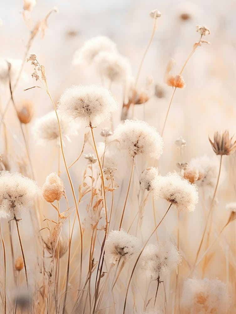 Boho Dried Flowers Scabiosa 3