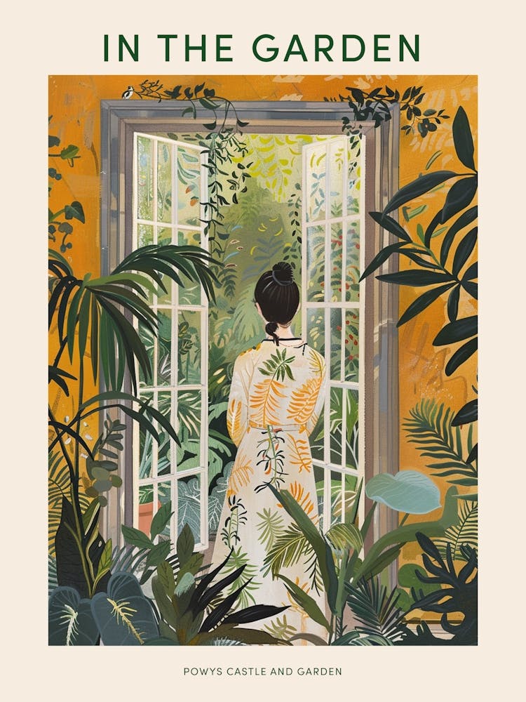 In The Garden Poster Powys Castle And Garden United Kingdom 4