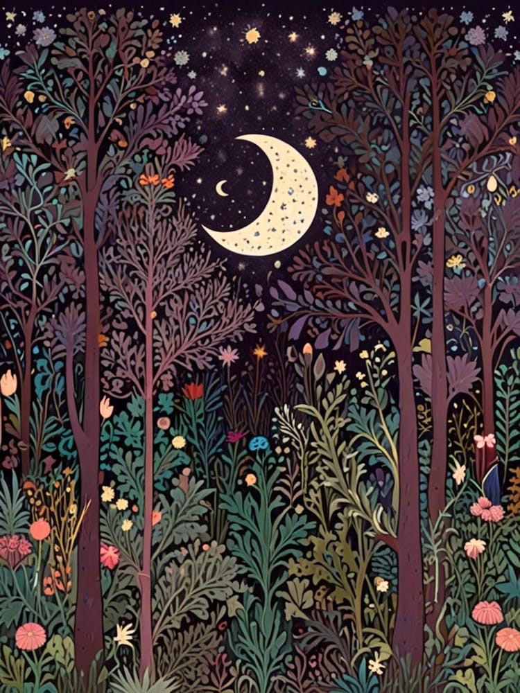 William Morris Nacht im Wald 38