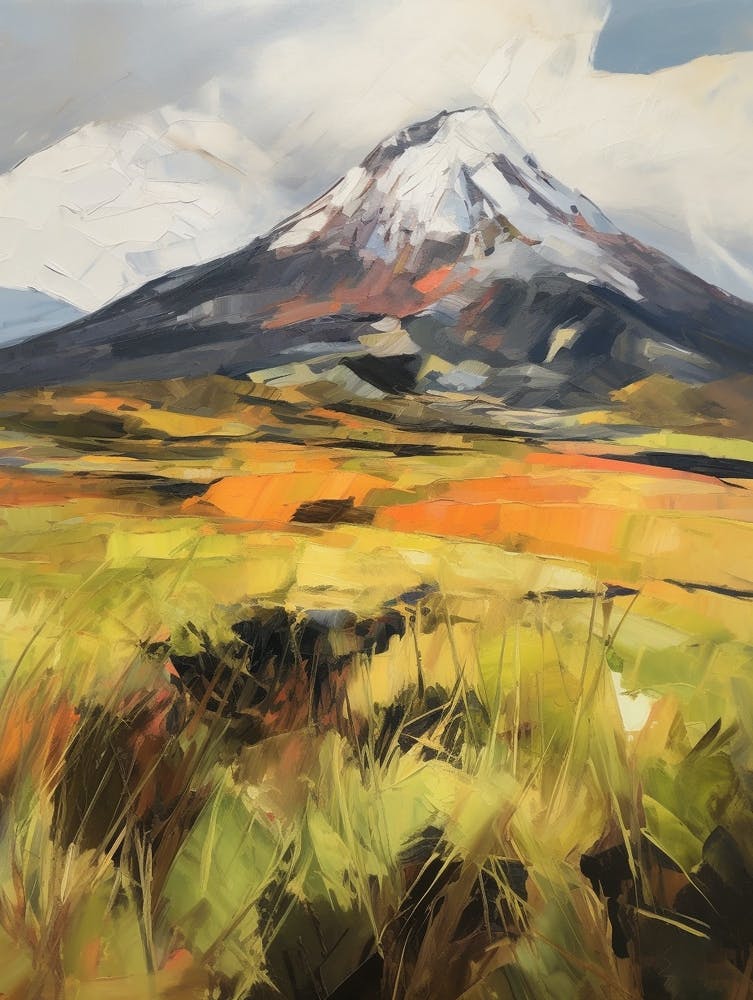 Cotopaxi Ecuador 2 Mountain Painting