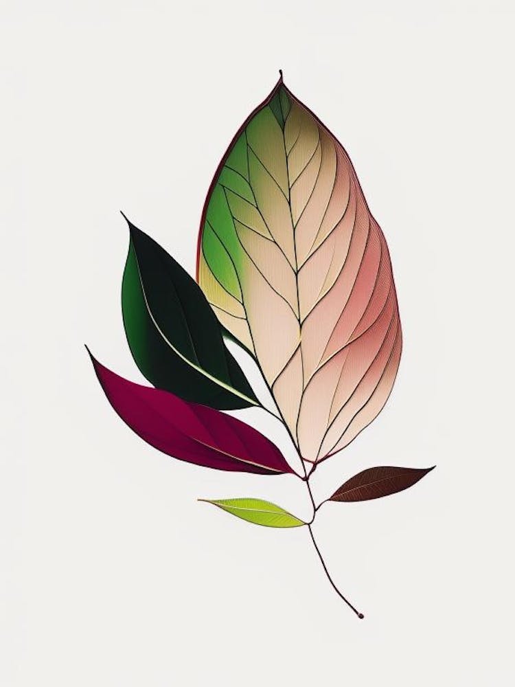 Rhododendron Leaf Abstract 3