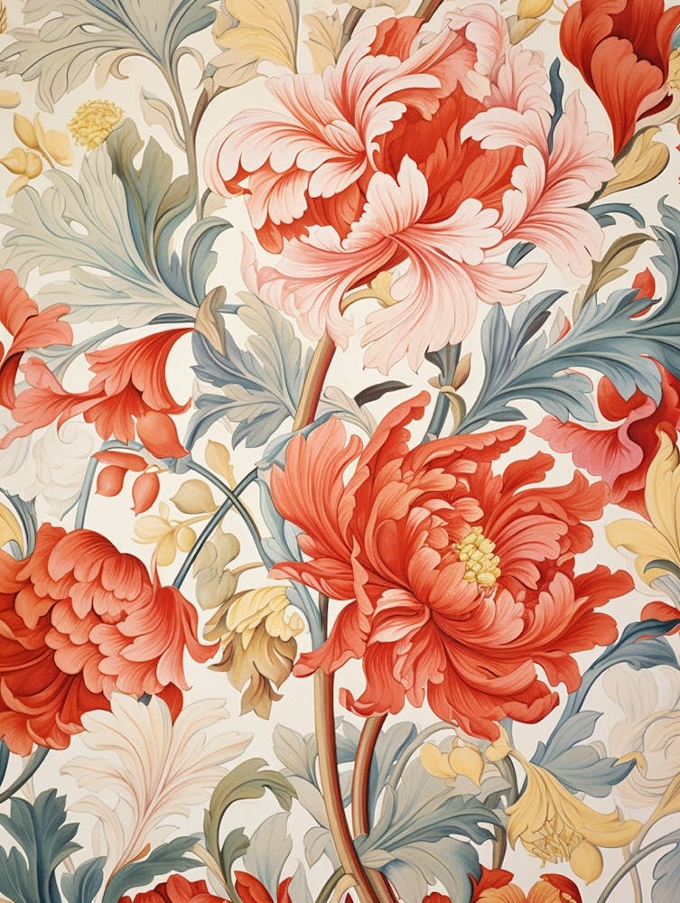Florale Tapete 171