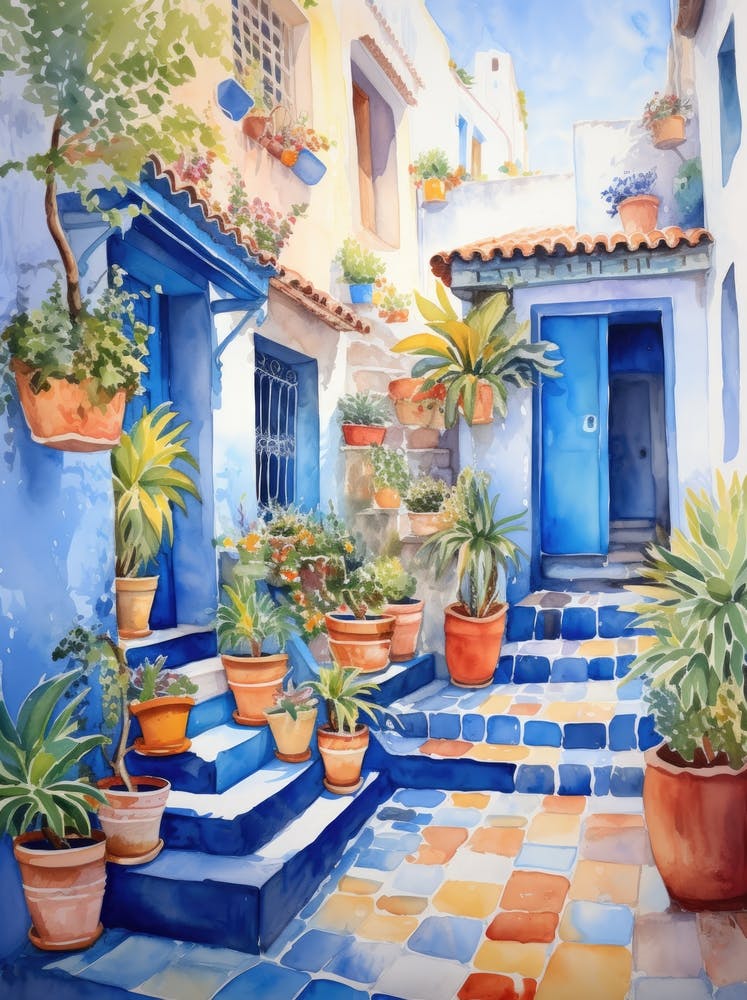 Blue Houses In Morocco 2
