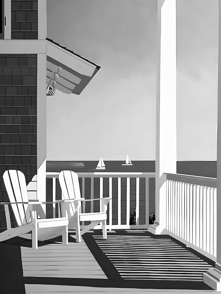 Chaises Adirondack Sur Le Porche 1