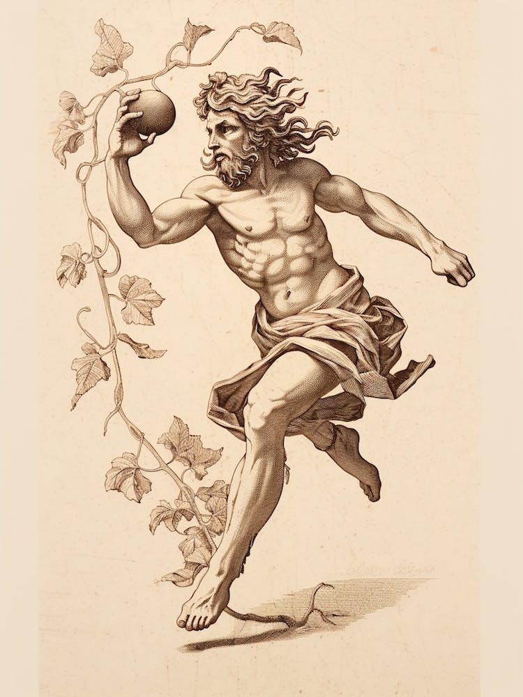 Ancient Greek Mythology Etching