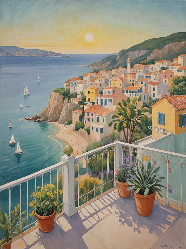 Sunset On The Balcony