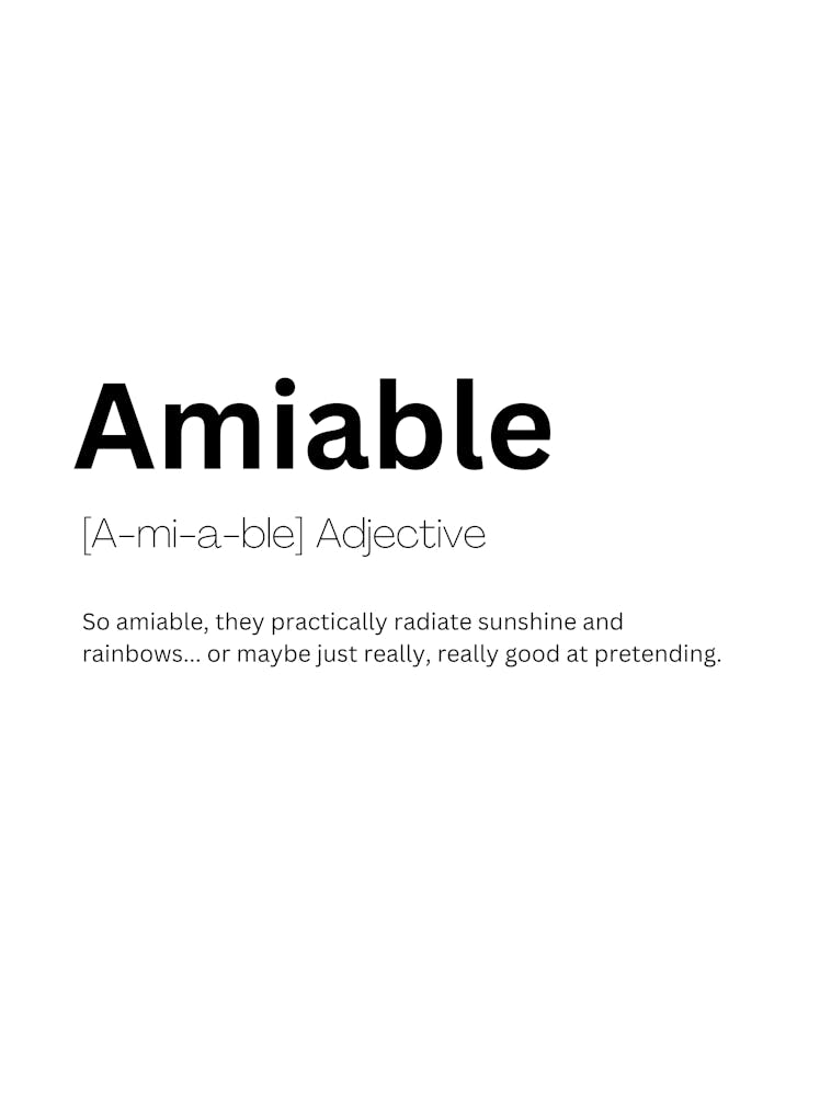 Amiable Definition Meaning