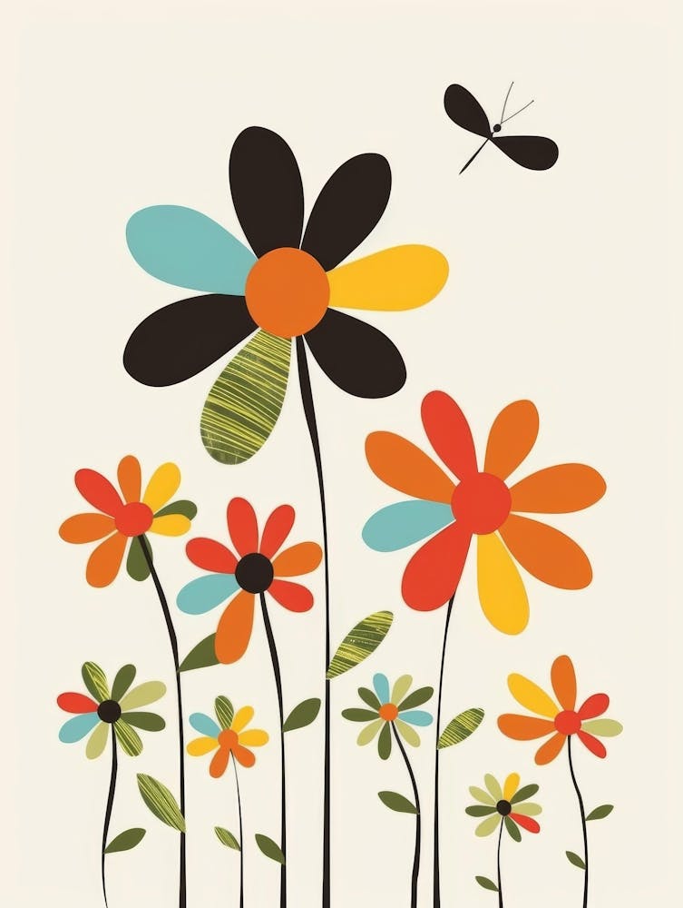 Flowers And Butterflies 1