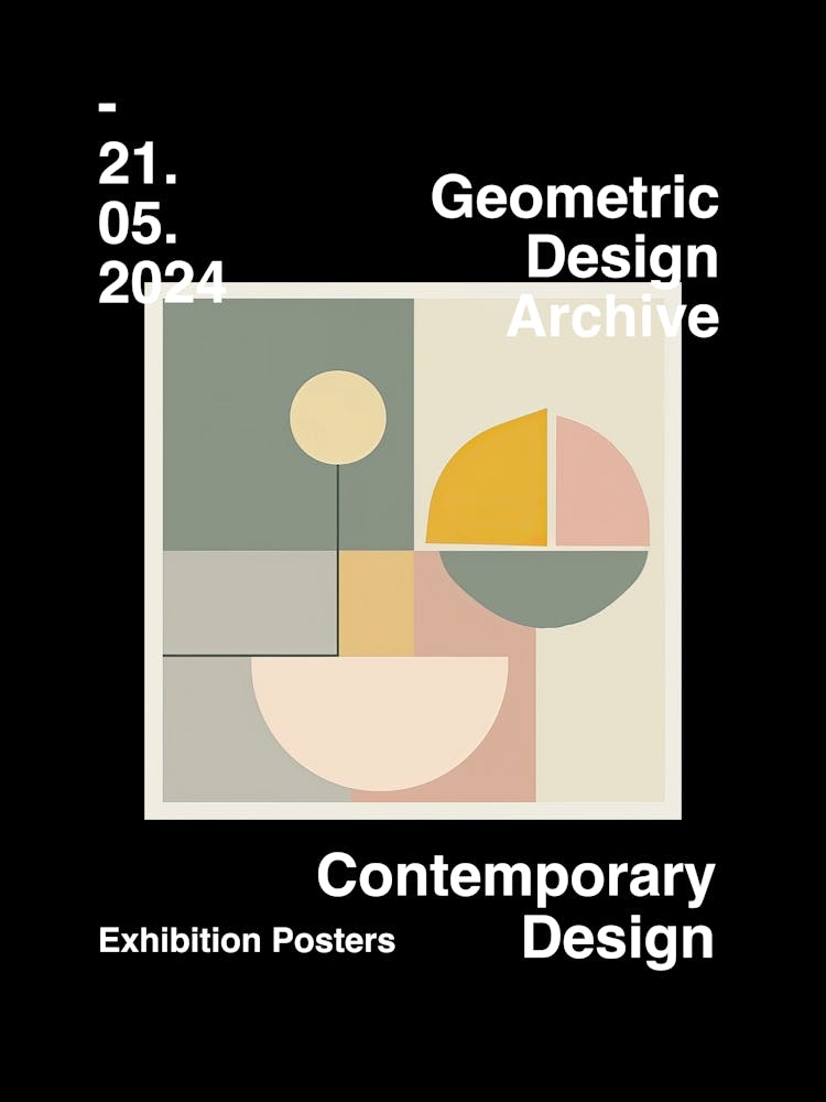 Geometric Design Archive Poster 33