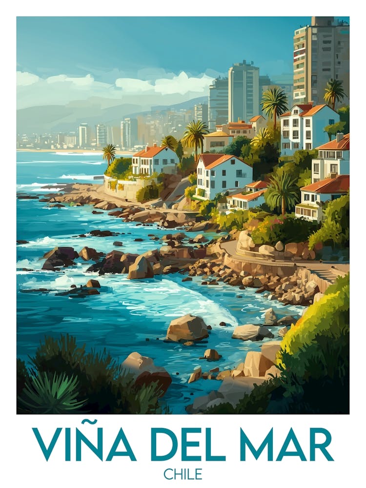 Affiche de voyage Viña Del Mar