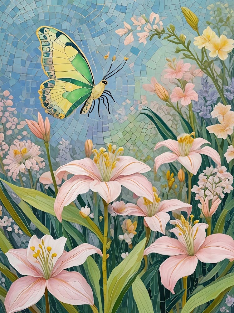The Butterfly And The Lilies