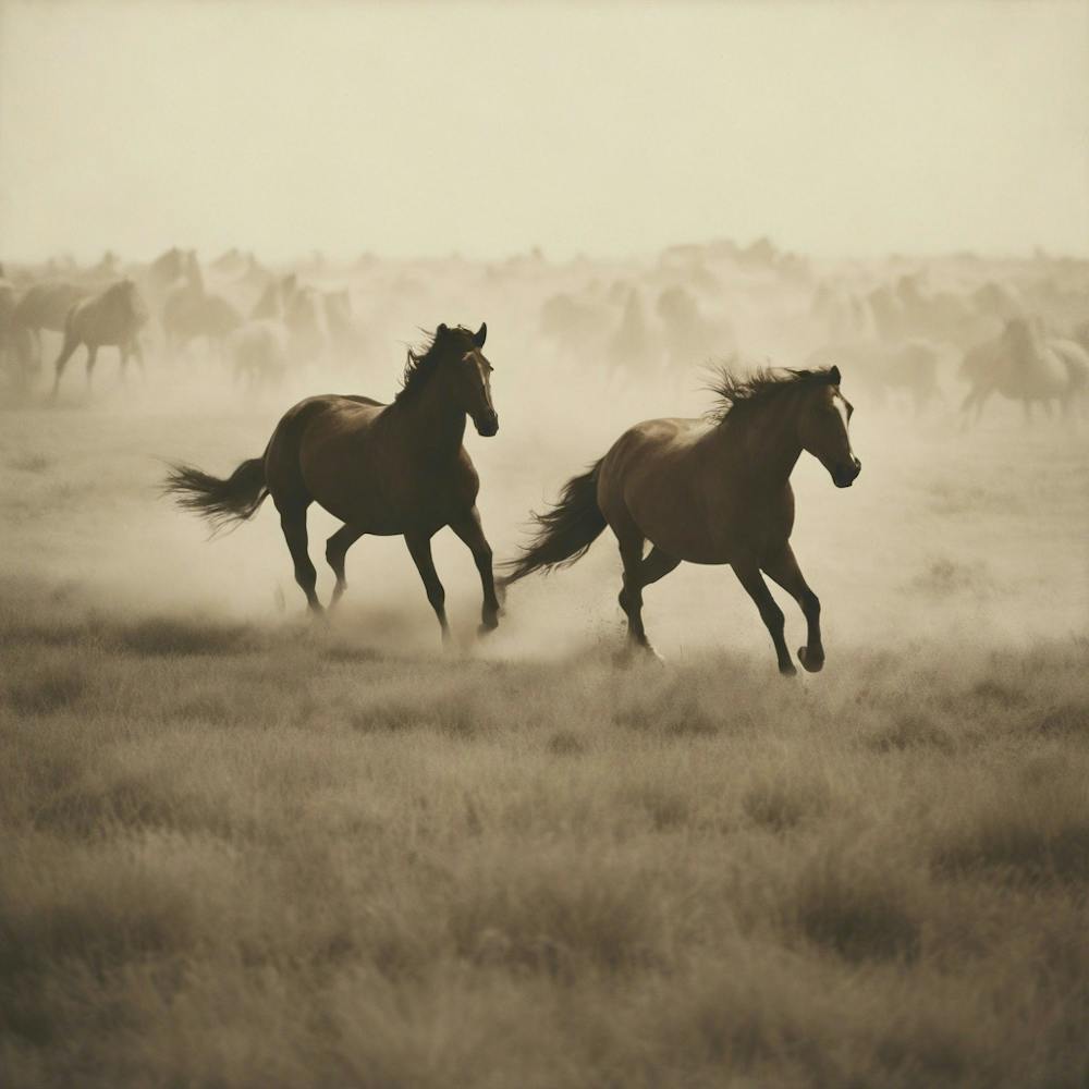 Horses Galloping
