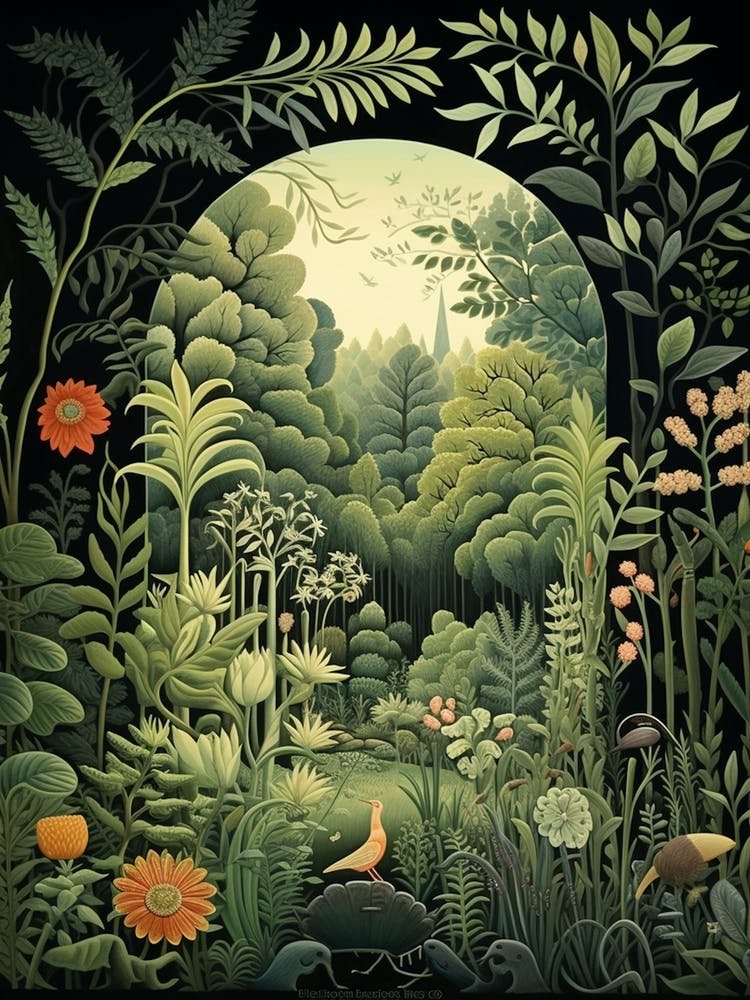 Chanticleer Garden Usa Henri Rousseau Style 1