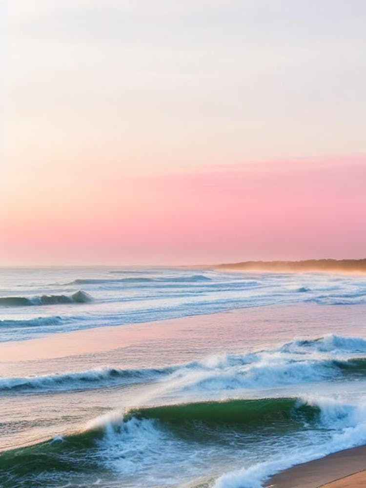 Bateau Bay Beach, Australia Pink Photography 1