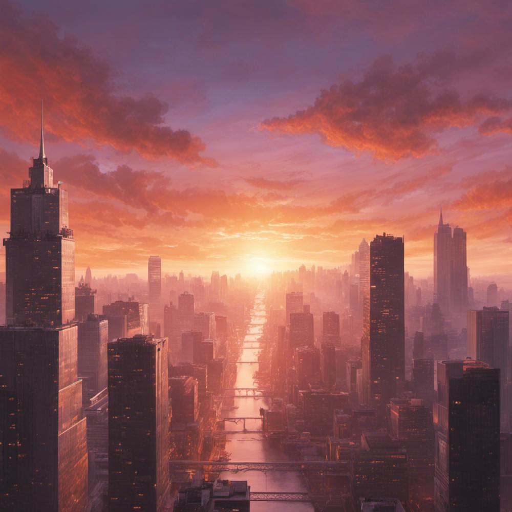 Sunset Cityscape