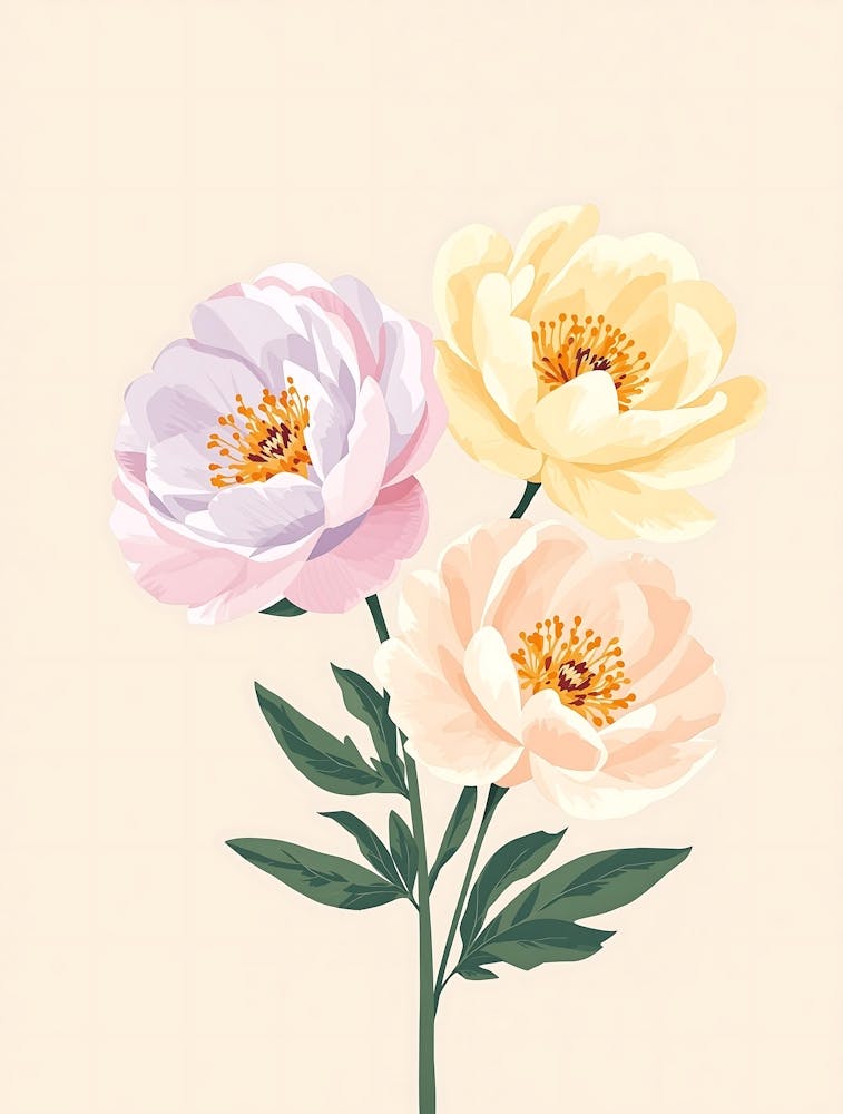 Gedämpftes Pastell-Blumenbouquet mit Vintage-Charme