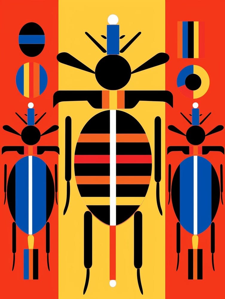 Beetle Abstract Geometric Abstract 1