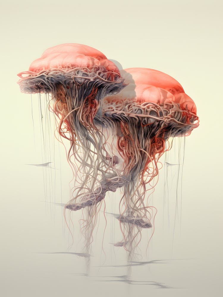 Colourful Jellyfish Art 2