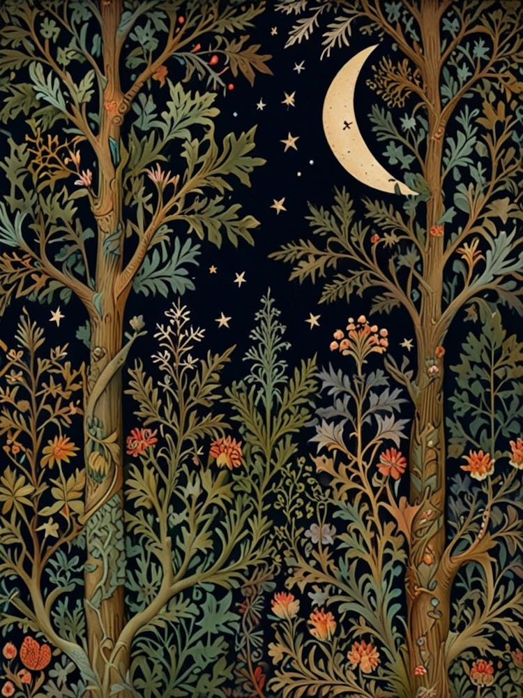 William Morris Moon In The Forest 12