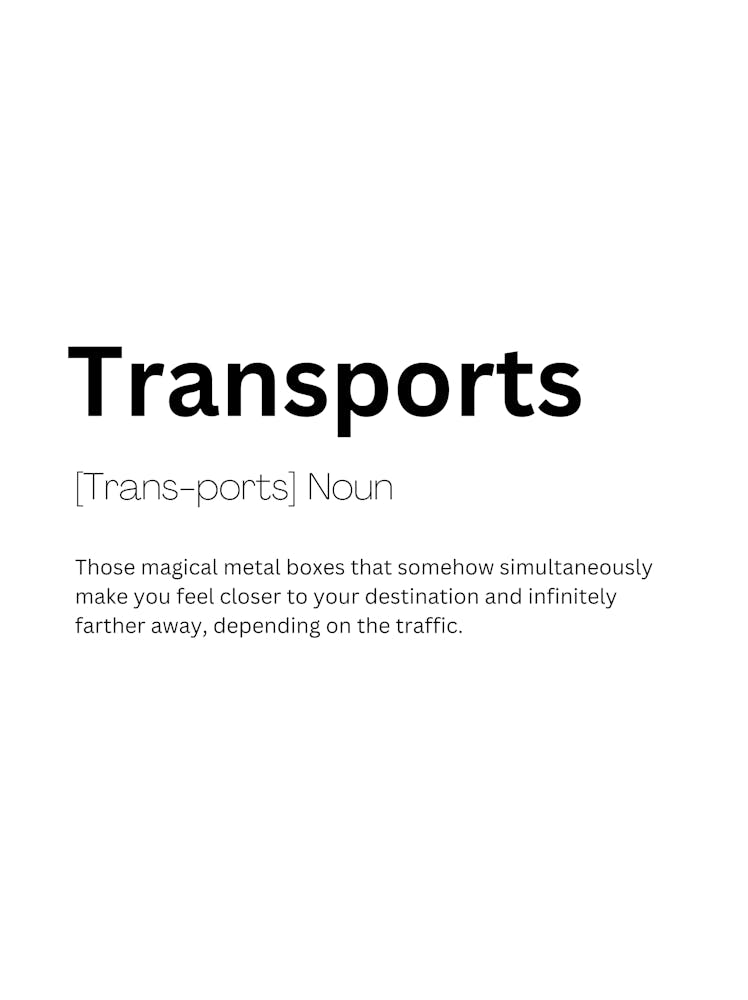 Transports Definition Meaning