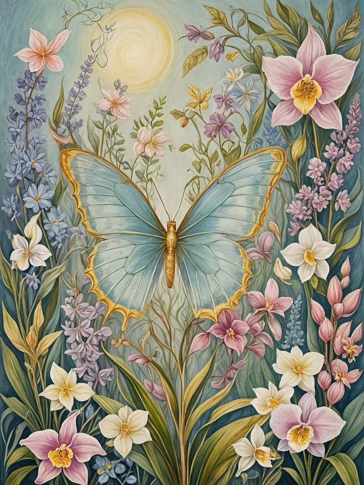 Ethereal Butterfly In The Garden no2
