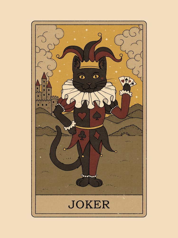 Joker   Cats Tarot