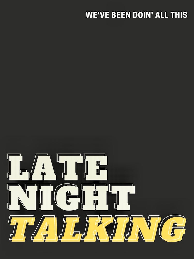 Late Night Talking Print | Harry Styles Print