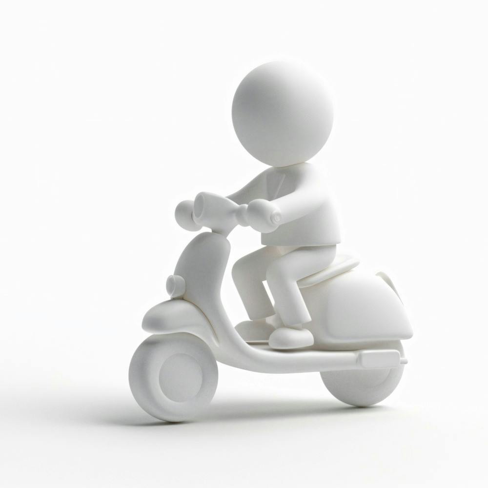 Personne sur un Scooter