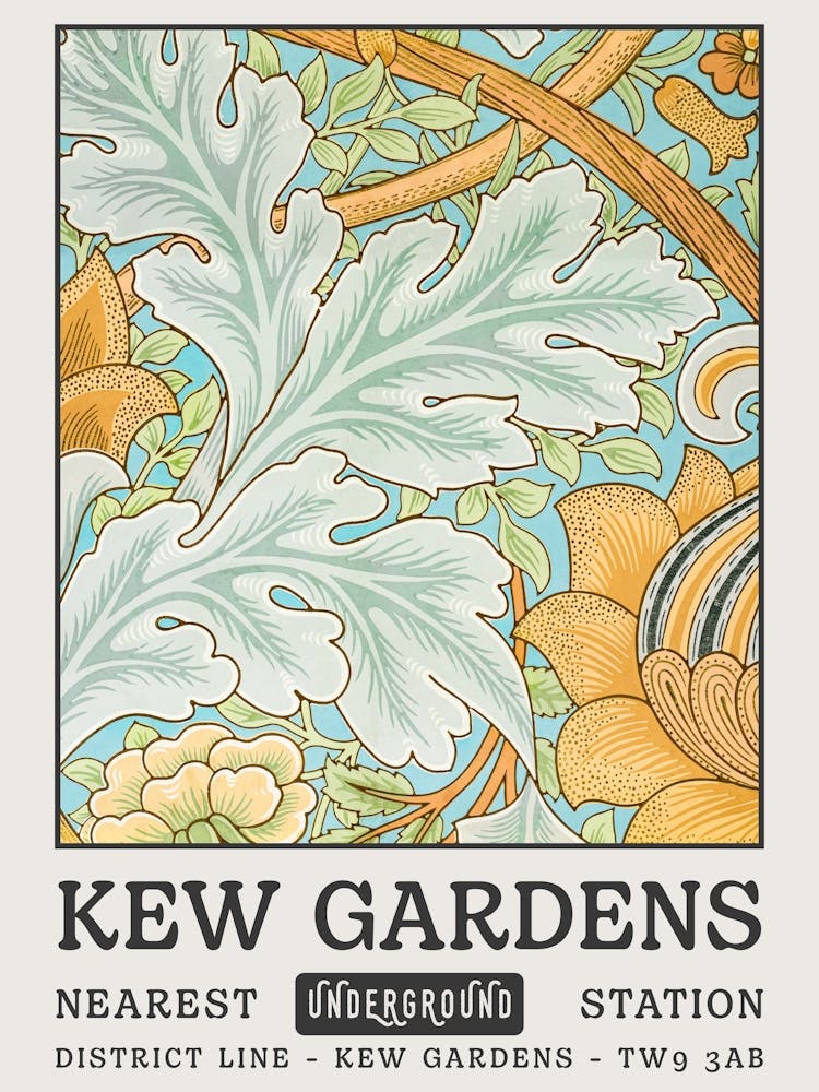 William Morris Kew Gardens Light Blue