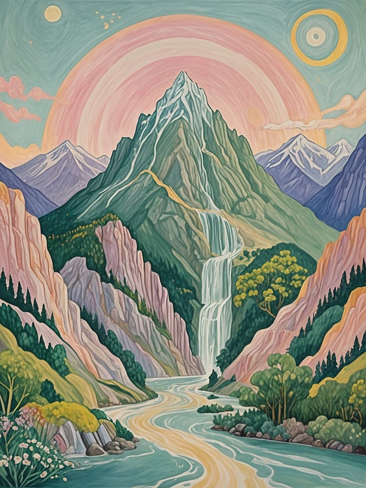 Bergwasserfall