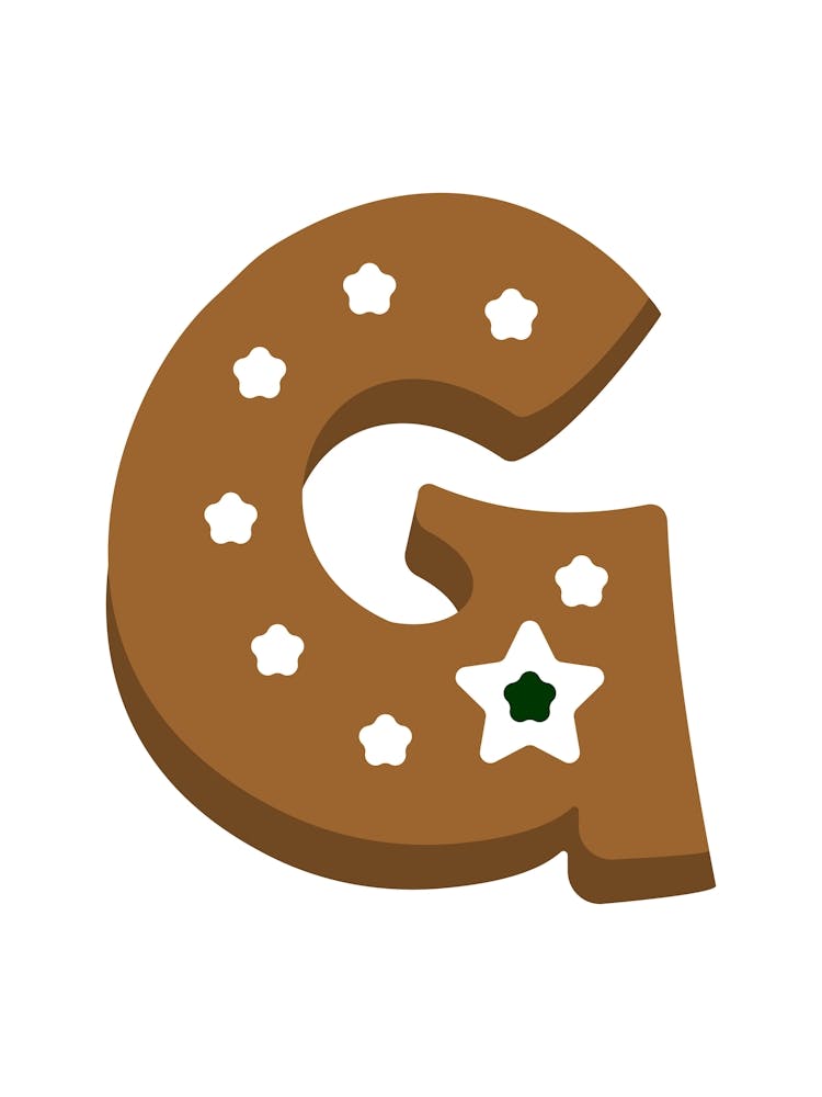 Gingerbread Decorative Letters Living Room Holiday Display 07