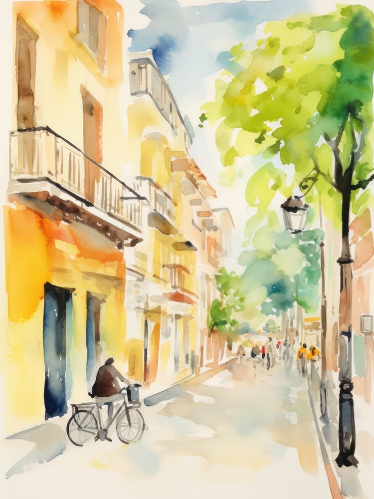 Padua, Italy Watercolour Streets 4