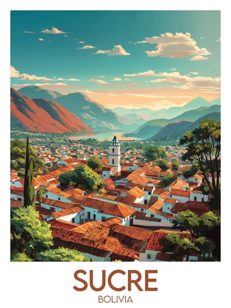 Affiche de voyage Sucre